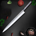 Sashimi peilis Viena&scaron;menis 10Cr15MoV plienas Pjaustymui La&scaron;i&scaron;a Kumpis Filetavimui Žuvis Mėsininkas Yanagiba Japoni&scaron;ki virtuviniai peiliai 24cm Blade