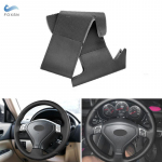 Skirta Subaru Forester Outback Legacy 2005 2006 2007 automobiliui, rankiniu būdu susiuvamam vairo gaubtui juoda perforuota oda