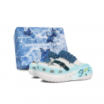 Crocs Crush Clog EVA Džinsinis Žvaigždės Dovanų Dėžutė Pavasaris/Vasara Dekoratyvus Sagtukas Džinsiniai Elementai Grafiti Tendencija Skylėtos Basutės Unisex Baltos 36-37 balta