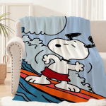 Mielas animacinis &scaron;uo antklodė pliu&scaron;inė miegui sofa kilimėlis svetainei &scaron;iltas SNOOPY-S biurui miegamajam gimtadieniui namams kelionei vaiki&scaron;kos dovanos 30x40in gray