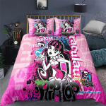 3D Spausdinta Monster High Patalynės Kolekcija Antklodės Užvalkalas Miegamojo Antklodės Užvalkalai Viengulis Twin King Dydžio Antklodės Užvalkalas Namų Tekstilė 23 Vnt. 135X200cm-2pcs