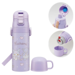 Skater Nerūdijančio plieno vandens 470 ml arba 430 ml ir Sanrio Kuromi Didelis kaspinas Izoliuotas ir &scaron;alto vandens sportinis butelis SKDC468669 Vaikų butelis,