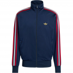 Adidas Originals Firebird FW25 Sportinis džemperis Patogi stovima apykaklė Dryžuotas užtraukiamas &scaron;varkelis Vyri&scaron;ki vir&scaron;utiniai drabužiai KD3841 S