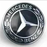 3D ABS logotipas automobilio priekinės grotelės priekinio variklio dangčio emblema lipdukas Mercedes Benz W203 W204 W205 W206 W212 W213 W221 W222 W223 priedams 2pins silver cap