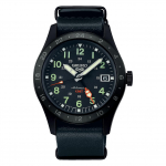Seiko 5 Sports Field GMT Mechaninis Automatinis Rankinis Laikrodis SBSC013 &bdquo;Street Style&ldquo; (su apvija) Vyri&scaron;ki