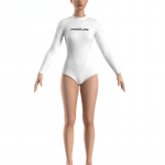 2 mm neopreno baltas hidrokostiumas CR super elastingas bikini moteri&scaron;kas nardymo kostiumas banglenčių sportui plaukiojimo kostiumas žiemos plaukimui apsauga nuo &scaron;alčio XS（old） balta