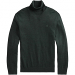 Polo Ralph Lauren FW25 Mažo ponio logotipo siuvinėjimo vienspalvis auk&scaron;tu kaklu megztas ilgomis rankovėmis vilnos megztinis Vyri&scaron;kas megztinis 710637587-010 XL