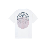 Stone Island triskilčių rankovių mar&scaron;kinėliai balta spalva vyri&scaron;ki vir&scaron;utiniai drabužiai 76152NS94-V0001 L