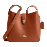 Coach Hadley 25 Daugiafunkcinis Auksinės Metalinės Detalės Odinė Peties Crossbody Rankinė Vidutinio Dydžio Moteri&scaron;kos Rankinės Ruda Geltona CBH01-IMTN2 Basic Set (Bag+Dust Bag)