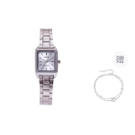 CASIO moteri&scaron;kas sidabrinis laikrodis LTP-V007D-2E- Blue gray