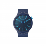Swatch Unisex mėlynas laikrodis SB05N113 SB05N113 Blue Dial gray