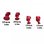 Įlenkimo i&scaron;traukiklio klijų skirtukai 4 vnt. raudona