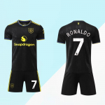 25/26 Man Utd Juodi mar&scaron;kinėliai Nr.7 Ronaldo XL