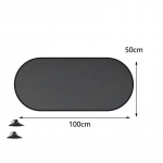 Automobilio saulės skydelis UV apsauga Sulankstomas Automobilio galinio lango saulės skydelis 100x50cm Universali tinklelio galinio lango apsauga su siurbtukais juoda