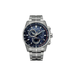 Citizen Eco-Drive Daugialandis Radijo bangomis valdomas Nerūdijančio plieno Vandeniui atsparus Kvarcinis Laikrodis Vyri&scaron;ki laikrodžiai Mėlynas CB5880-54L Blue Dial