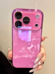 Prabangus grūdinto stiklo kameros apsaugos dėklas iPhone 17 16 15 14 13 12 Pro Max, dengtas rėmelis, smūgiams atsparus kietas galinis dangtelis For iPhone 17