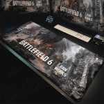 Naujas &Scaron;aunus Žaidimo Fonas Battlefield 6 Pelės Kilimėlis Stalo Kilimėlis Didelis Neslystantis Neslystantis Klaviatūra Ergonominis Biuro Guminis PC Namų Individualus 600x300x2mm