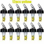 12vnt 30ml Automatinis matuojantis butelio piltuvėlis Greitas pylimas Spiritiniai gėrimai Vynas Kokteilių dozatorius Baro aksesuaras Vyno piltuvėlis