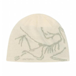 Arcteryx Archaeopteryx Prekės ženklo Ra&scaron;tas Poliesterio Pluo&scaron;tas Vilna Vilnonė Kepurė Unisex Poros Stilius Daugiaspalvė SEA SALT/HABITAT OS ruda