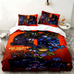 Penkios naktys pas Freddy 3 dalių komplektas Puikiai tinka miegamojo naudojimui Patogus patalynės komplektas apima antklodės užvalkalą ir du pagalvių užvalkalus Ideali dovana gimtadieniui ar Kalėdoms g 135cmx200cm