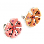 Les Tr&eacute;sors De Lily [E0598] - Bague Cr&eacute;ateur 'Mimosas' Rose ry&scaron;kiai rožinė