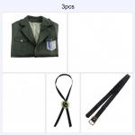 Ataka prie&scaron; milžini&scaron;ką Cos apsiaustą, tiriantį korpuso grupės kostiumą Cosplay Anime Drabužių pasirodymas Cosplay kostiumas XS