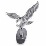 Automobilio priekinio dangtelio chromo gaubto ornamentas 3D emblema &bdquo;Angel Eagle&ldquo;, skirta automobiliui