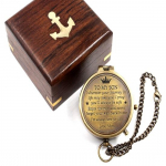 Mano sūnui, Su meile Mama Ki&scaron;eninis kompasas Saulės laikrodžio kompaso replika su dėklu Dovana sūnui, Mamai Anūkui Gimtadienio dovana dekoras