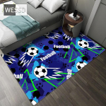 Futbolo kilimas Animacinių filmų miegamojo kilimas, skirtas mink&scaron;tam flaneliniam paauglių kilimui 120x180cm 1pcs