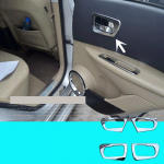Skirta Nissan Qashqai J10 2007 2008 2009 2010 2011 2012 2013 2014 Priedas 4 vnt./komplektas ABS vidaus durų rankenos dubens rėmo apdaila