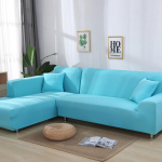 Tvirti kampiniai sofos užvalkalai Sofos užvalkalai Elastinė medžiaga Sofos odos apsauga naminiams gyvūnėliams &Scaron;ezlongas L formos sofa fotelis S (90-140cm) 1pc