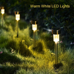 1/4/6/8/12PC LED saulės sodo &scaron;viestuvas Lauko saulės &scaron;viestuvas Vandeniui atsparus LED kra&scaron;tovaizdžio ap&scaron;vietimas Kiemo vejos Kalėdų dienos dekoratyvinės atmosferos &scaron;viesa 4 PCS