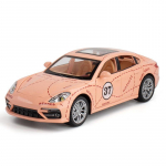 1/24 mastelio Panamera Diecast automobilio modelio žaislas, atgal patraukiama žaislinė transporto priemonė su garsu ir &scaron;viesa vaikams, mažiems berniukams, mergaitėms, dovanų kolekcija 1/24-20x7.5x6cm mėlyna