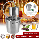 12//20/33 l nerūdijančio plieno distiliavimo aparatas namuose Moonshine alkoholio vario distiliavimo katilas vandens eterinio aliejaus virimas 12L