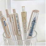 5 vnt/komplektas Ins Simplicity gelio ra&scaron;iklis Korėjos vienspalvis 0,5 mm juodas mielas ra&scaron;ikliai Puikūs ra&scaron;tinės reikmenys ra&scaron;ikliai Mokykliniai mokinių / biuro reikmenys