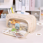 Didelės talpos trijų sluoksnių pie&scaron;tuko mai&scaron;elio dėklas su užtrauktuku Ra&scaron;tinės reikmenų krep&scaron;ys vaikams Vaikų ra&scaron;iklių laikymo mokiniams mokyklinės prekės