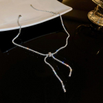 2023 m. naujos mados &bdquo;Flash&ldquo; mergaitės karoliai &bdquo;Bow Necklace&ldquo;