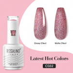 ROSALIND 15 ml Nagų gelinis lakas Semi Permanent Soak Off UV gelinis nagų lako pagrindas vir&scaron;utinis gelinis lakas