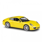1/24 skalės Welly Porsche 911 CARRERA S lydinio automobilio modelis, liejiniai metaliniai žaisliniai automobiliai Automobilių modeliai, modeliuojantys, kolekcijos, dovanos vaikams 1/24-19x7.5x5.5cm geltona