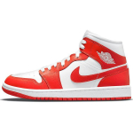 Air Jordan 1 Mid Habanero Red Moteri&scaron;ki sportbačiai Oranžiniai Balti BQ6472-116 35.5