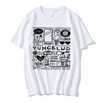 Yungblud Spausdinti mar&scaron;kinėliai Unisex WoUnisex Oversize O formos kaklo trumpomis rankovėmis mar&scaron;kinėliai Hip Hop mar&scaron;kinėliai Grafi&scaron;ki unisex mar&scaron;kinėliai Gatvės drabužiai S