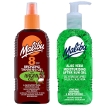Malibu bronzing oil with argan spf8 200ml + aloe gel after tanning 200ml