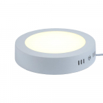 18W 6000K LED skydinis ap&scaron;vietimas, itin plonas apvalaus pavir&scaron;iaus montuojamas apatinis lubų ap&scaron;vietimas namų biurui balta