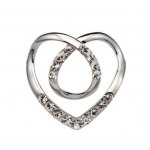 Drabužių kampelio sagtis &scaron;irdelė dekoratyvinis aksesuaras saldus ilgalaikis kardigano segtukas S sidabras