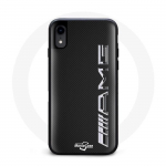 Coque Iphone XS Amg Carbone Logo