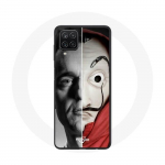 Coque Samsung Galaxy A12 La casa de papel Berlin Masque Split