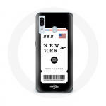 Coque pour Samsung Galaxy A20 Billet d'avion New York