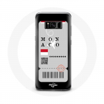 Coque pour Samsung Galaxy S8 Plus Billet d'avion Monaco