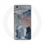 Coque pour Huawei P8 Fond de texture abstraite gris