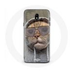 Coque pour Samsung Galaxy S5 Chat avec une capuche photo drole Animaux